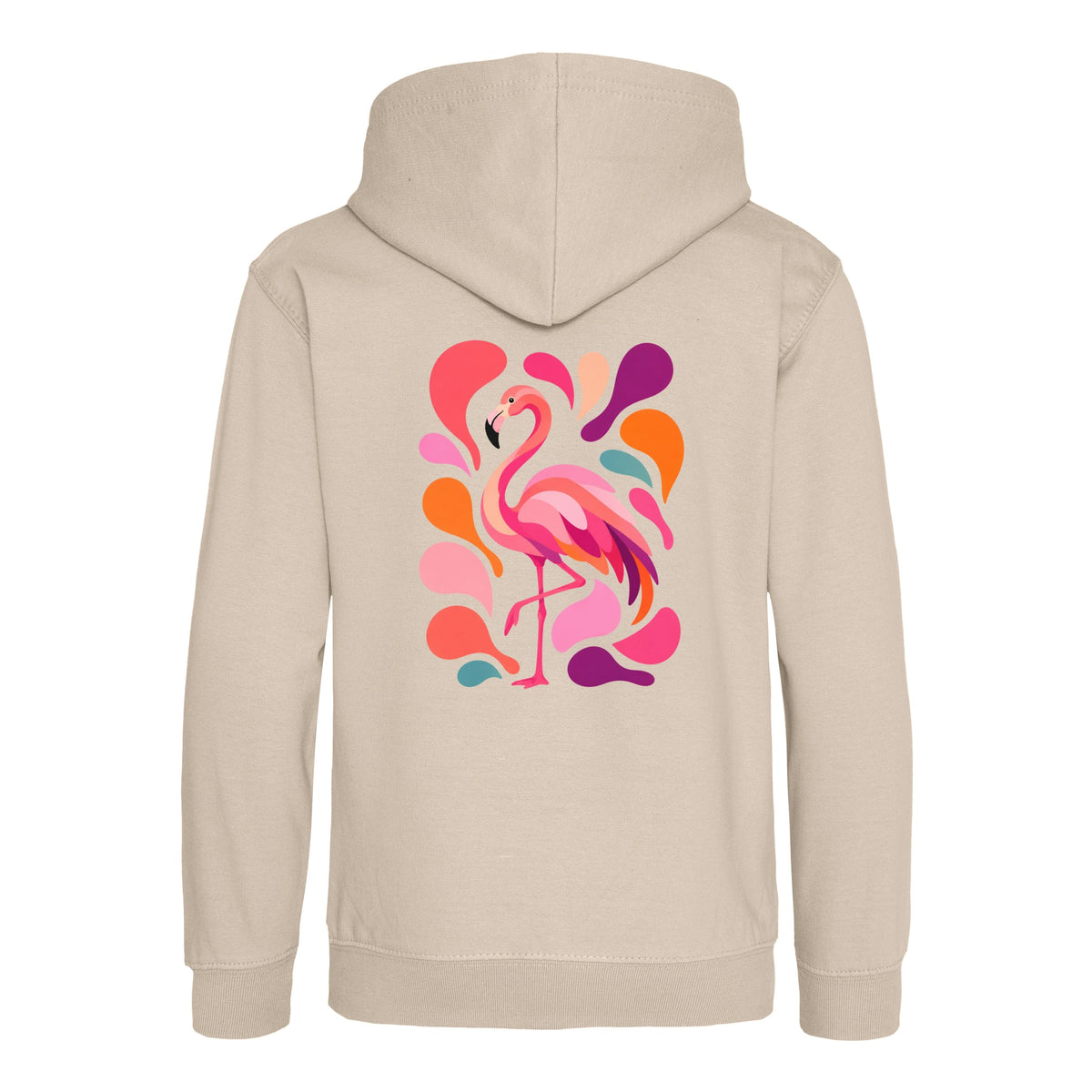 Blush in Motion Kids' Hoodie - Freeform Fauna Natural Stone colour variant image