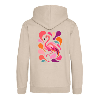 Blush in Motion Kids' Hoodie - Freeform Fauna Natural Stone colour variant image