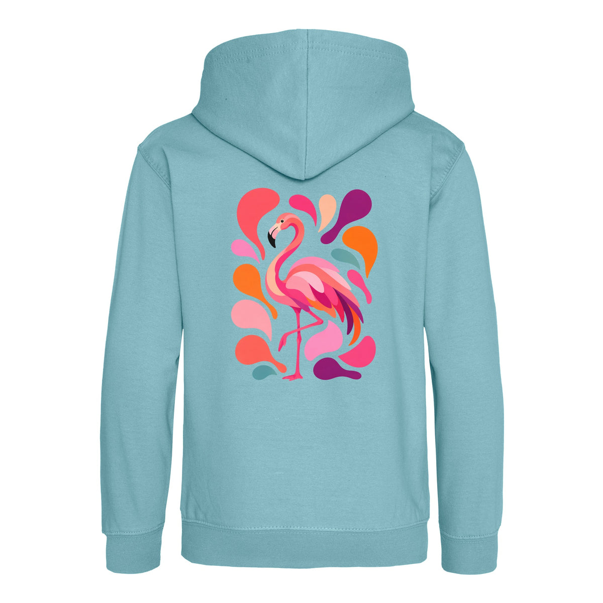 Blush in Motion Kids' Hoodie - Freeform Fauna Seafoam colour variant image