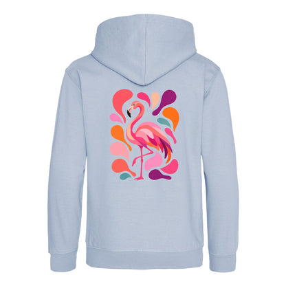 Blush in Motion Kids' Hoodie - Freeform Fauna Sky Blue colour variant image