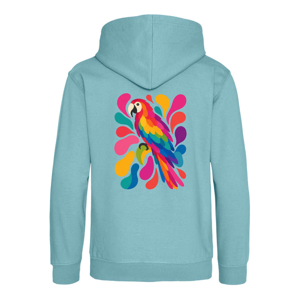 Tropical Burst Kids' Hoodie - Freeform Fauna Seafoam colour variant image