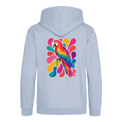 Tropical Burst Kids' Hoodie - Freeform Fauna Sky Blue colour variant image