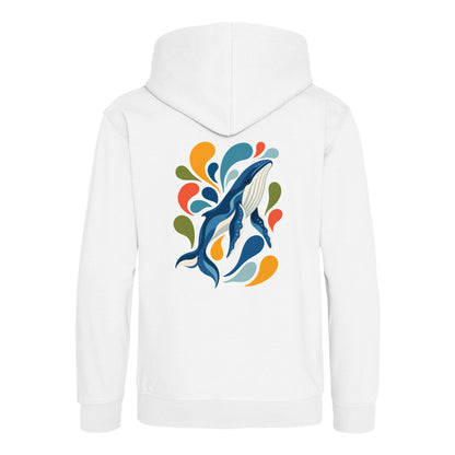 Ocean Song Kids' Hoodie - Freeform Fauna Arctic White colour variant image