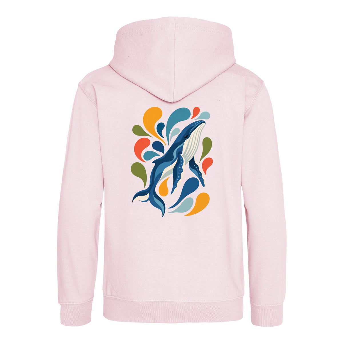 Ocean Song Kids' Hoodie - Freeform Fauna Baby Pink colour variant image