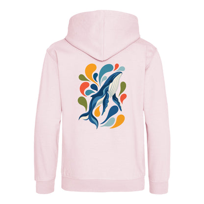 Ocean Song Kids' Hoodie - Freeform Fauna Baby Pink colour variant image