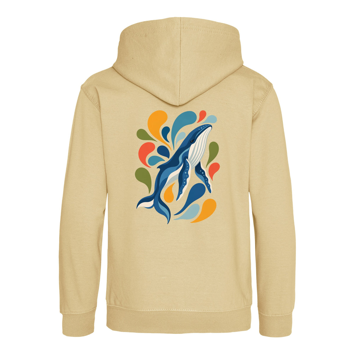 Ocean Song Kids' Hoodie - Freeform Fauna Desert Sand colour variant image