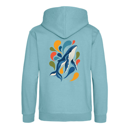 Ocean Song Kids' Hoodie - Freeform Fauna Seafoam colour variant image