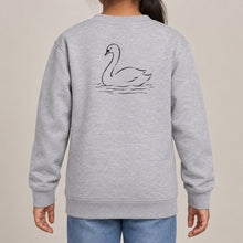 Gliding Swan Kids' Sweatshirt - Wild Lines lead image