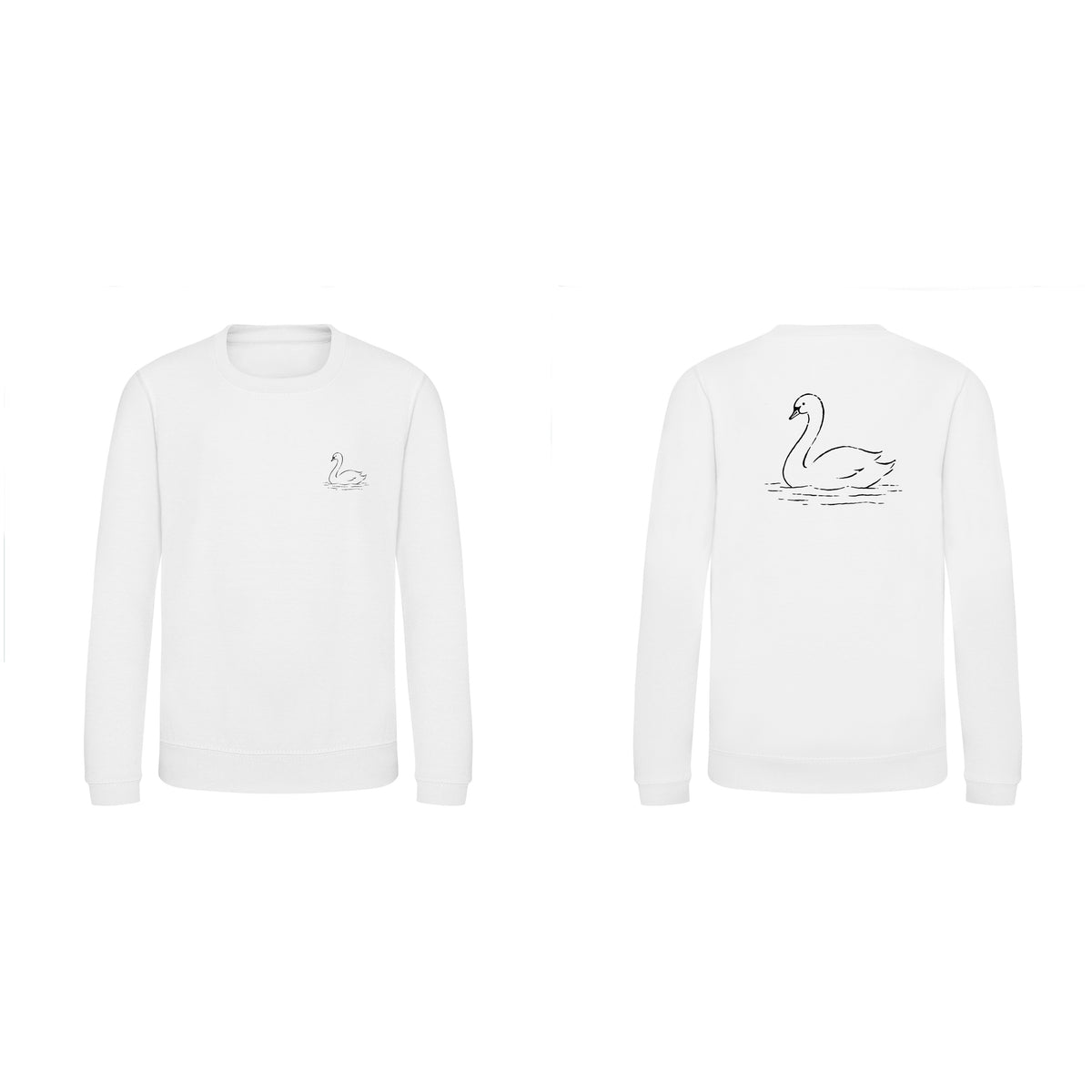 Gliding Swan Kids' Sweatshirt - Wild Lines Arctic White colour variant image