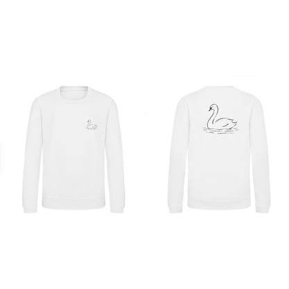 Gliding Swan Kids' Sweatshirt - Wild Lines Arctic White colour variant image