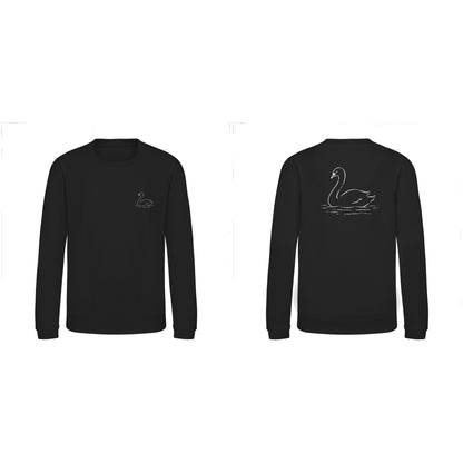 Gliding Swan Kids' Sweatshirt - Wild Lines Deep Black colour variant image