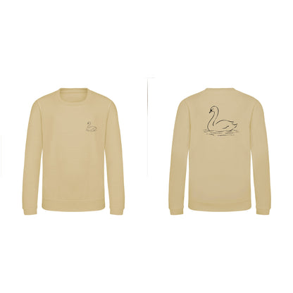 Gliding Swan Kids' Sweatshirt - Wild Lines Desert Sand colour variant image