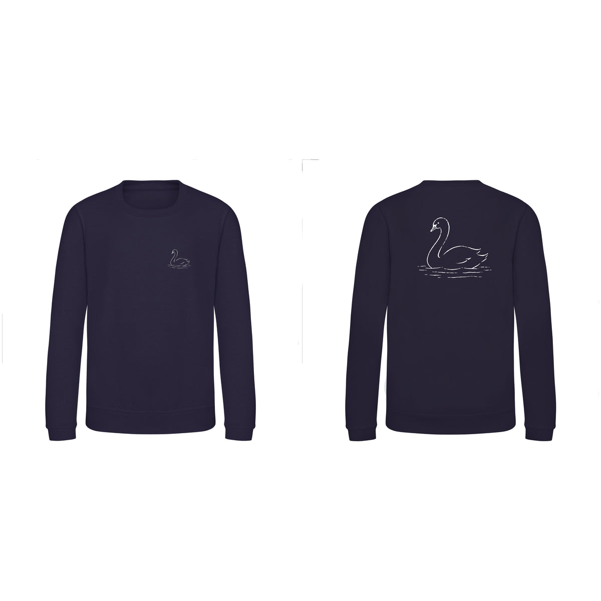 Gliding Swan Kids' Sweatshirt - Wild Lines French Navy colour variant image