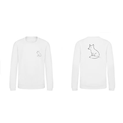 Poised Fox Kids' Sweatshirt - Wild Lines Arctic White colour variant image