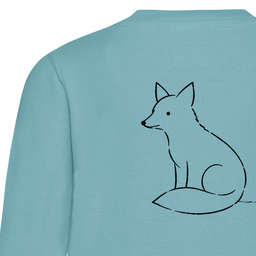Poised Fox Kids' Sweatshirt - Wild Lines gallery image 2