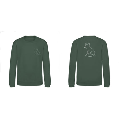 Poised Fox Kids' Sweatshirt - Wild Lines Bottle Green colour variant image