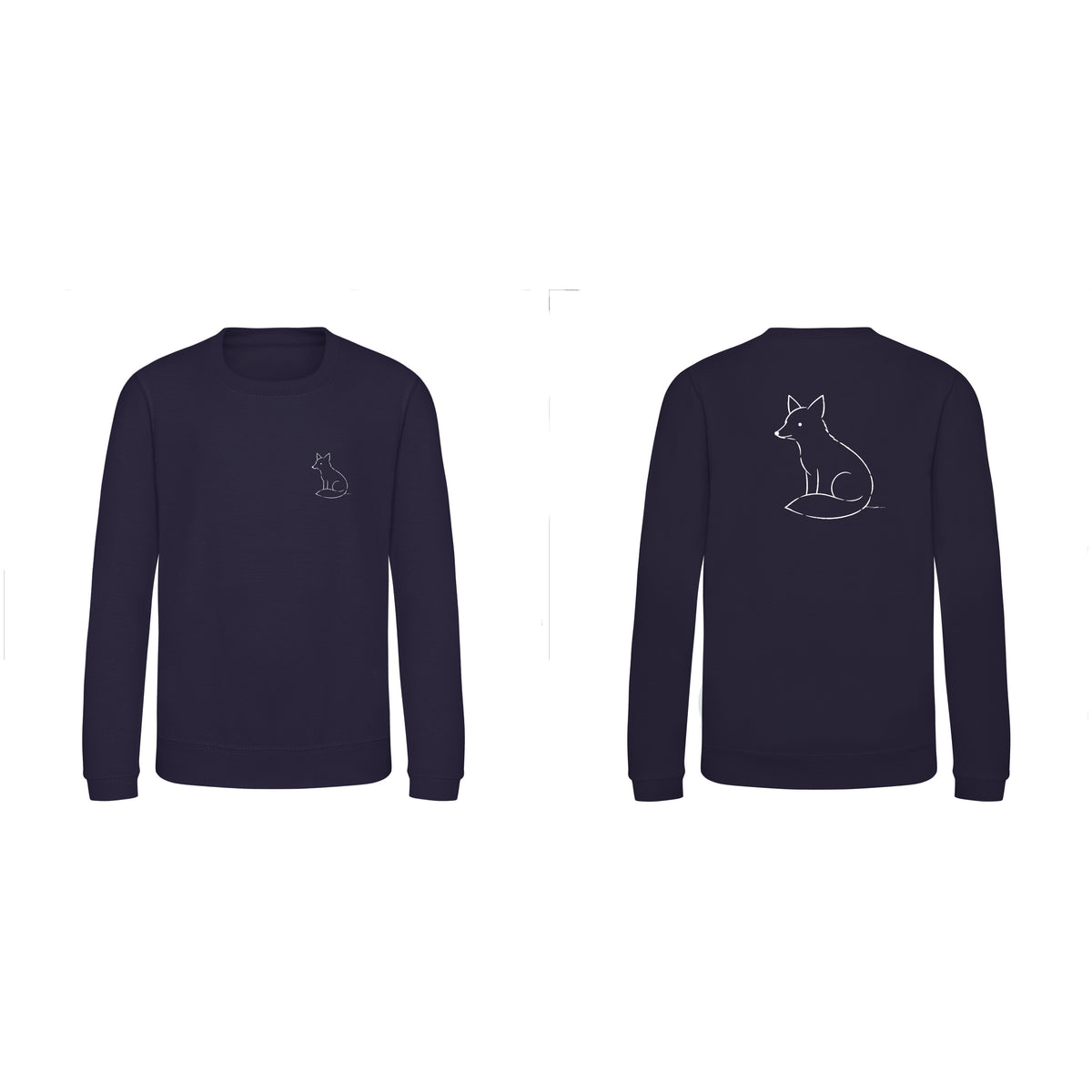 Poised Fox Kids' Sweatshirt - Wild Lines French Navy colour variant image