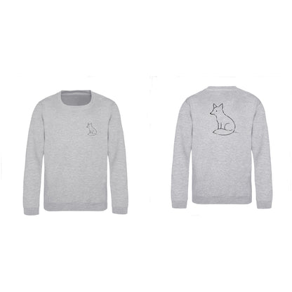 Poised Fox Kids' Sweatshirt - Wild Lines Heather Grey colour variant image