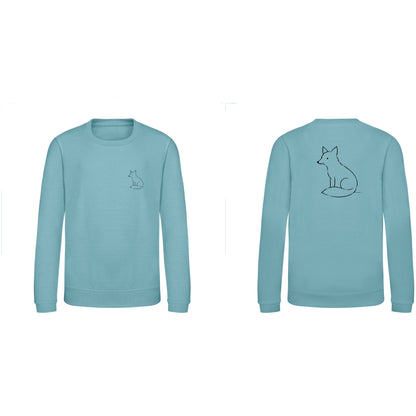 Poised Fox Kids' Sweatshirt - Wild Lines Seafoam colour variant image