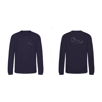 Floating Otter Kids' Sweatshirt - Wild Lines French Navy colour variant image