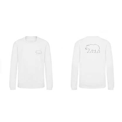 Roaming Bear Kids' Sweatshirt - Wild Lines Arctic White colour variant image