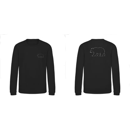 Roaming Bear Kids' Sweatshirt - Wild Lines Deep Black colour variant image