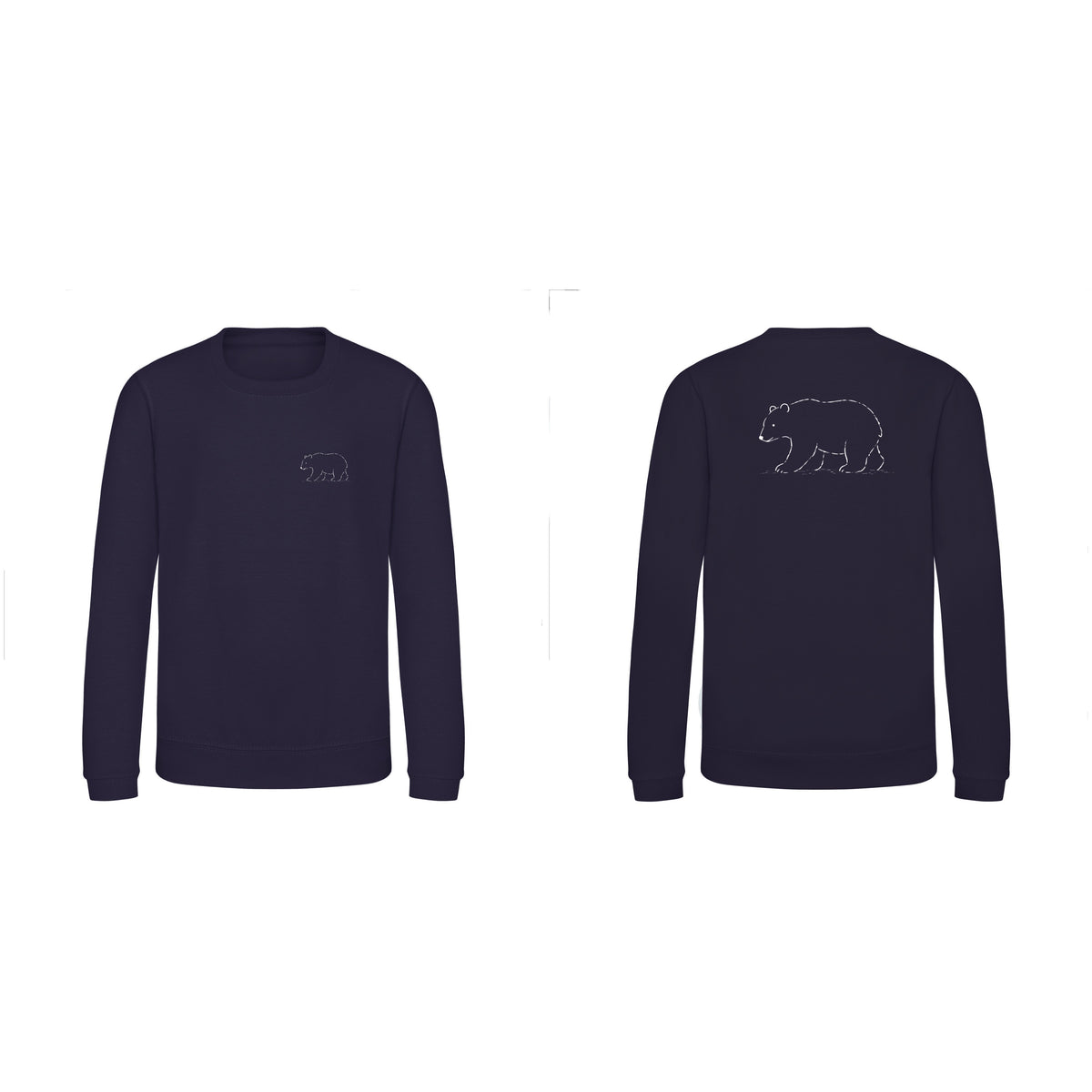 Roaming Bear Kids' Sweatshirt - Wild Lines French Navy colour variant image