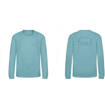 Roaming Bear Kids' Sweatshirt - Wild Lines Seafoam colour variant image