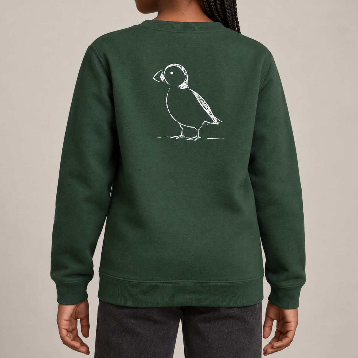 Proud Puffin Kids' Sweatshirt - Wild Lines lead image