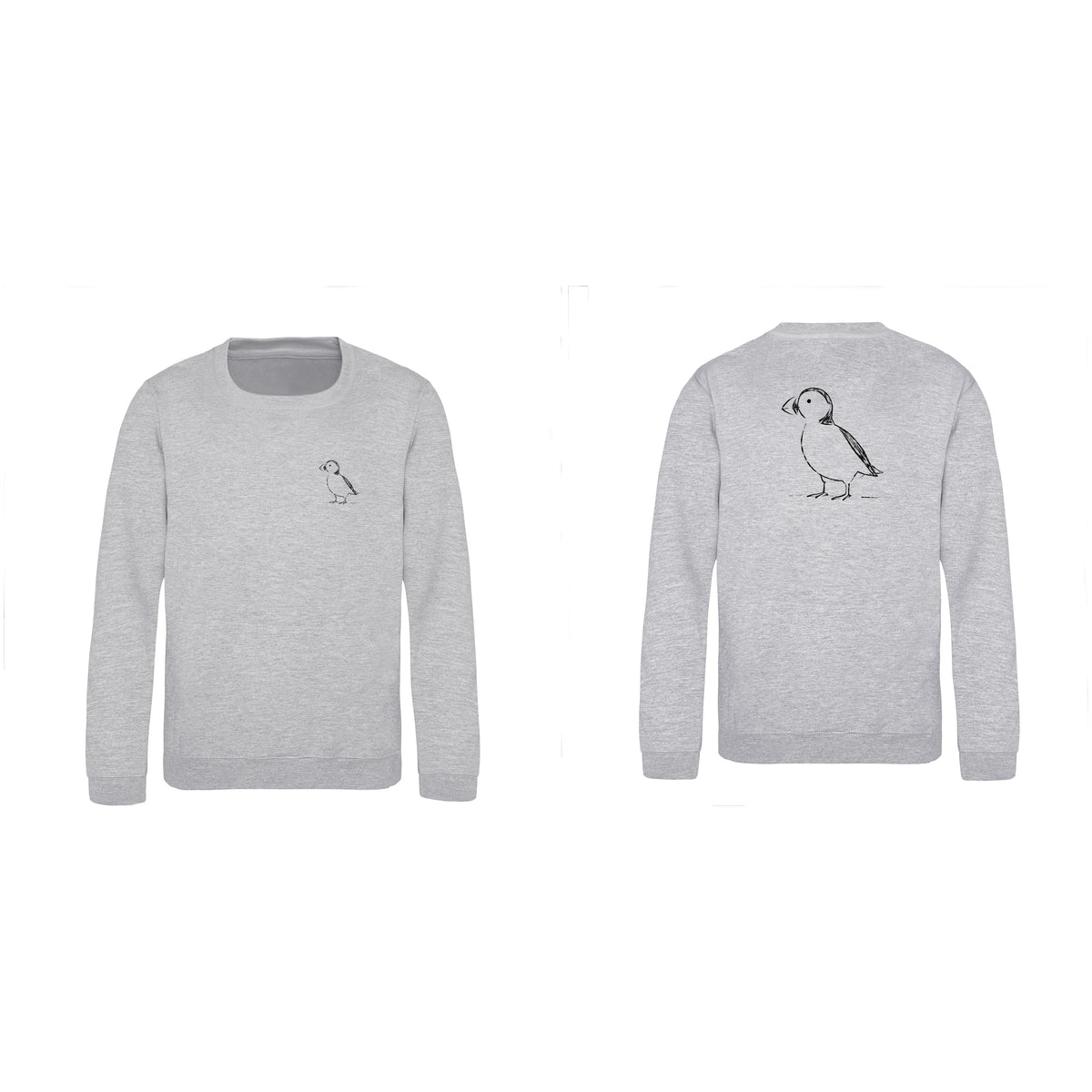 Proud Puffin Kids' Sweatshirt - Wild Lines Heather Grey colour variant image