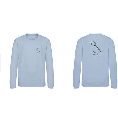 Proud Puffin Kids' Sweatshirt - Wild Lines Sky Blue colour variant image
