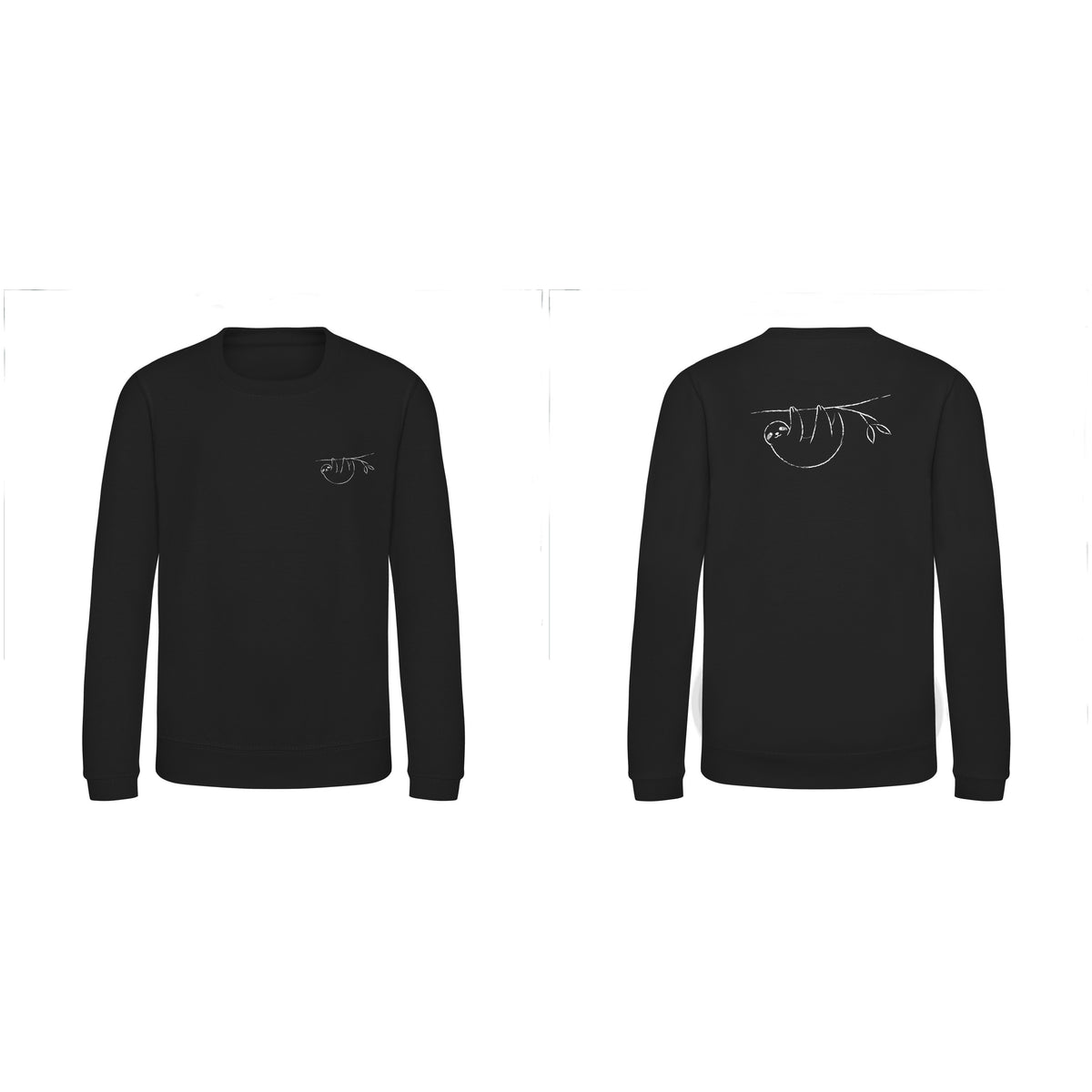 Hanging Sloth Kids' Sweatshirt - Wild Lines Deep Black colour variant image