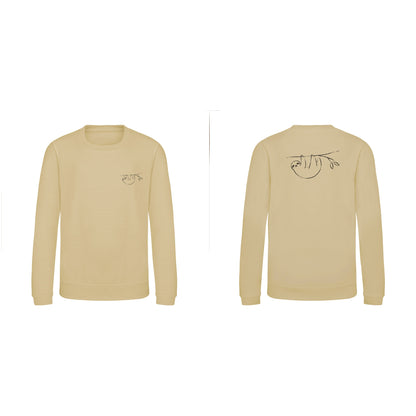 Hanging Sloth Kids' Sweatshirt - Wild Lines Desert Sand colour variant image