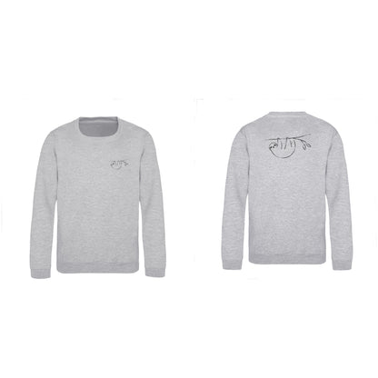 Hanging Sloth Kids' Sweatshirt - Wild Lines Heather Grey colour variant image
