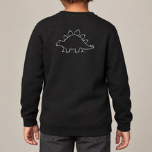 Stepping Stegosaurus Kids' Sweatshirt - Wild Lines lead image