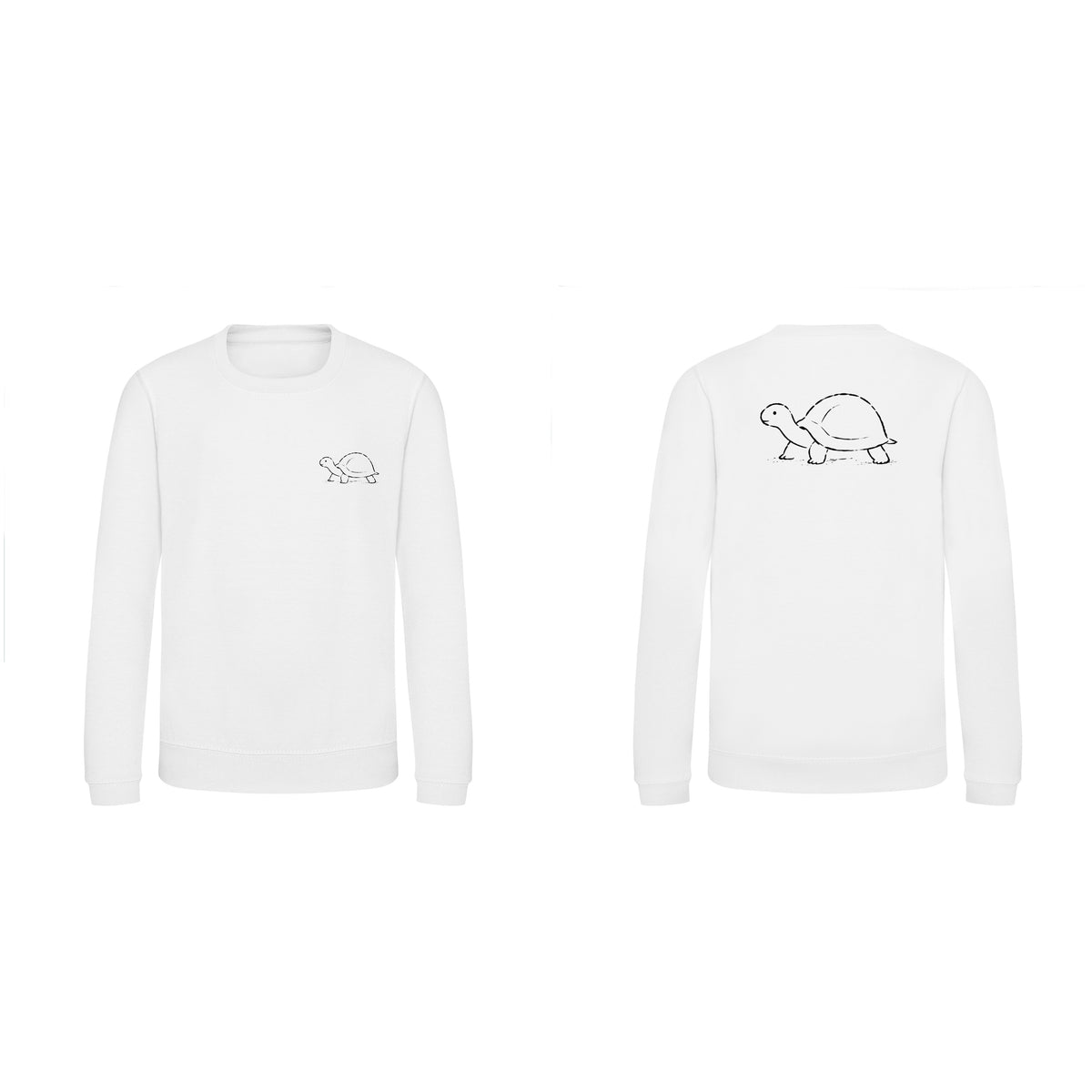 Steady Tortoise Kids' Sweatshirt - Wild Lines Arctic White colour variant image