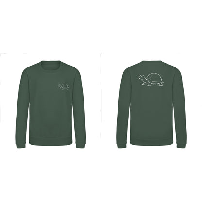 Steady Tortoise Kids' Sweatshirt - Wild Lines Bottle Green colour variant image