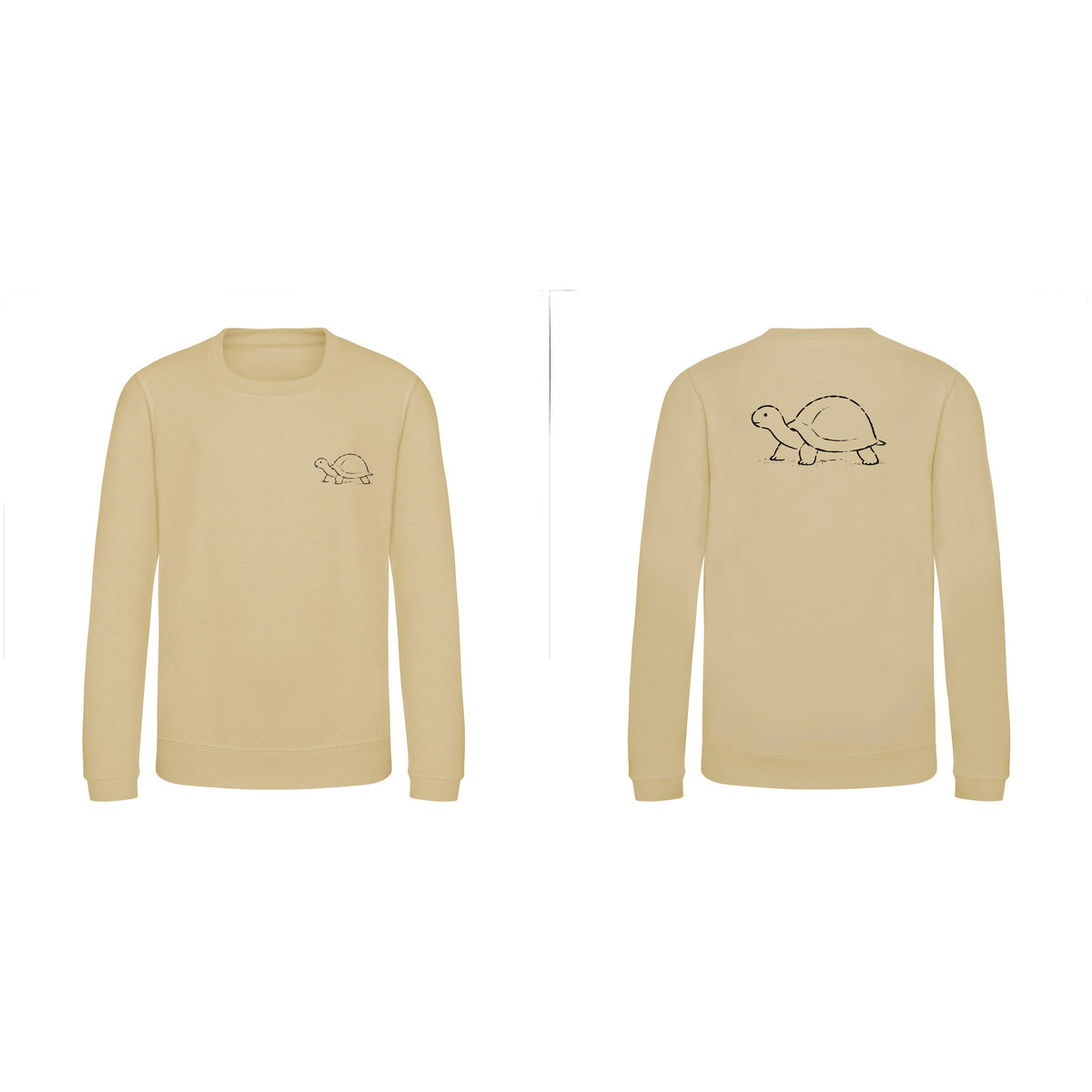 Steady Tortoise Kids' Sweatshirt - Wild Lines Desert Sand colour variant image