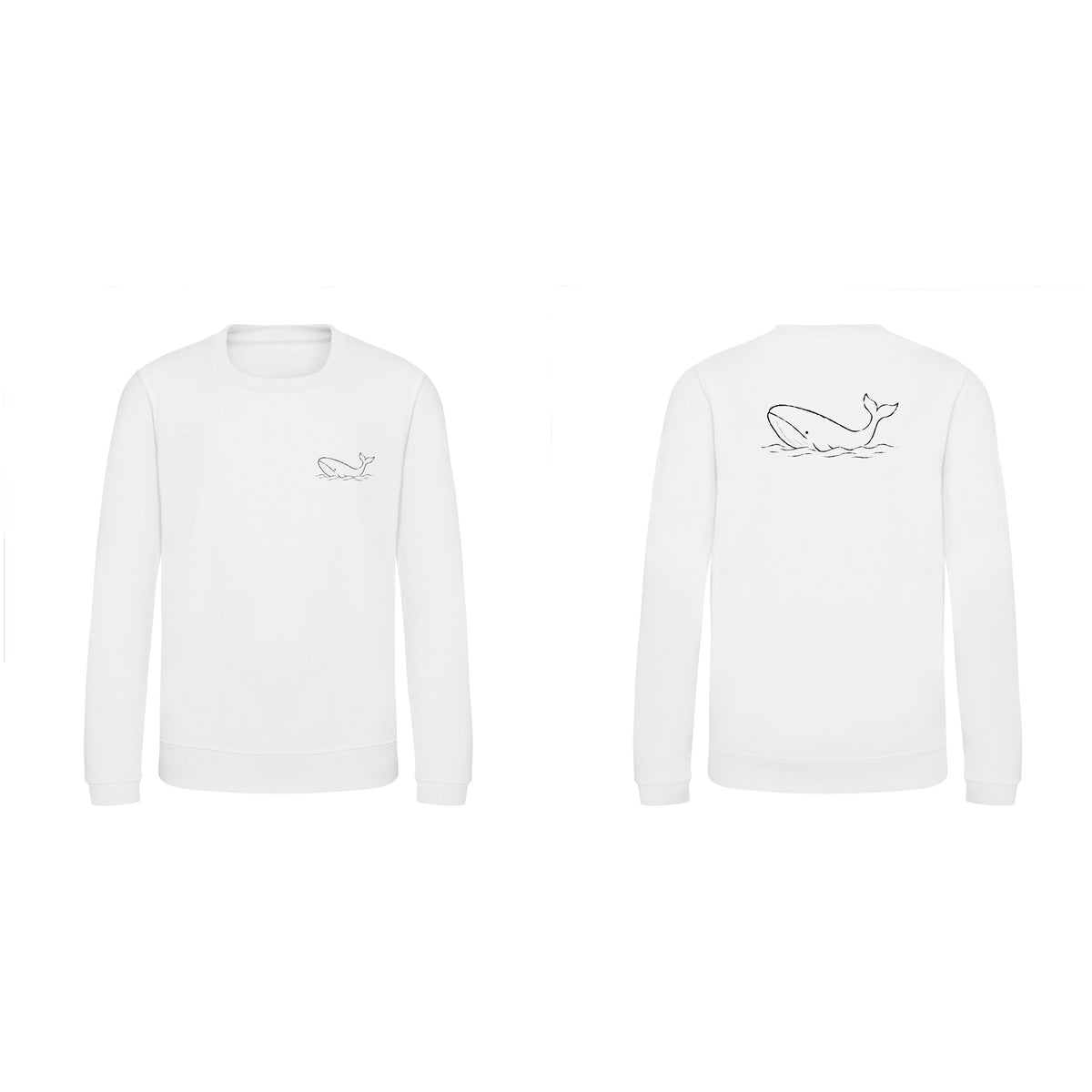 Drifting Whale Kids' Sweatshirt - Wild Lines Arctic White colour variant image
