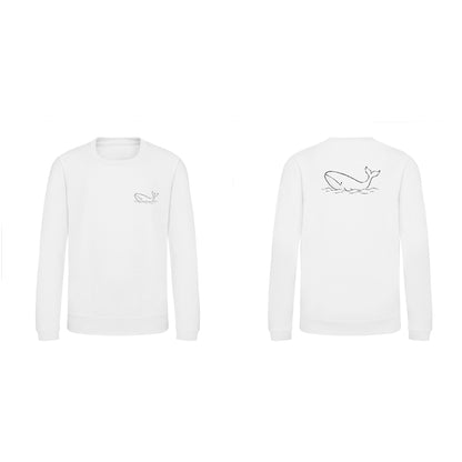 Drifting Whale Kids' Sweatshirt - Wild Lines Arctic White colour variant image
