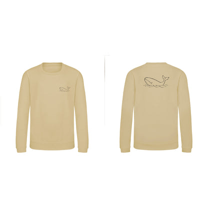 Drifting Whale Kids' Sweatshirt - Wild Lines Desert Sand colour variant image