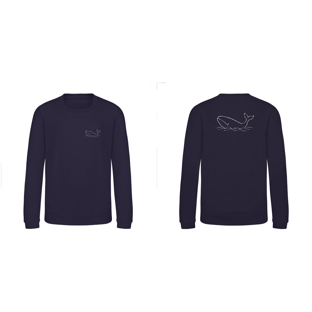Drifting Whale Kids' Sweatshirt - Wild Lines French Navy colour variant image