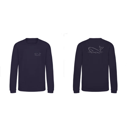 Drifting Whale Kids' Sweatshirt - Wild Lines French Navy colour variant image