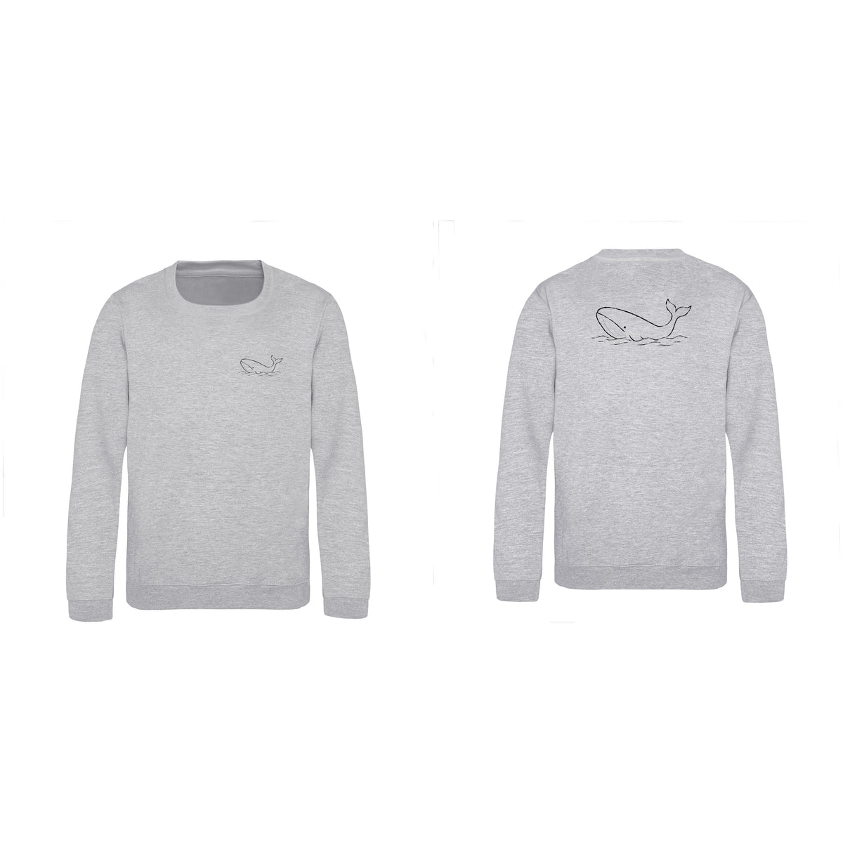 Drifting Whale Kids' Sweatshirt - Wild Lines Heather Grey colour variant image