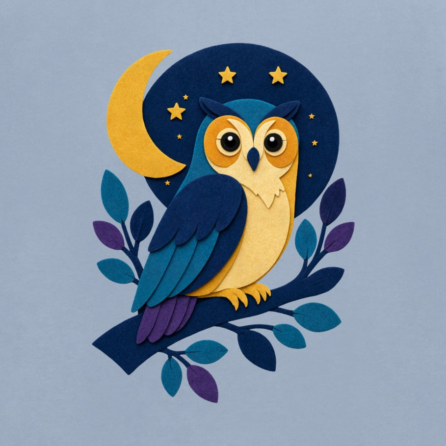 Owl in the Moonlight Kids' Sweatshirt - Felt & Fauna gallery image 2