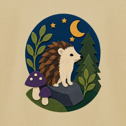 Hedgehog Under the Stars Kids' Sweatshirt - Felt & Fauna gallery image 2
