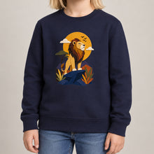 Lion on the Lookout Kids' Sweatshirt - Felt & Fauna lead image