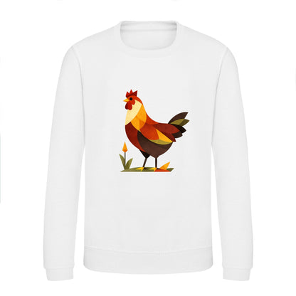 Cockerel at Dawn Kids' Sweatshirt - Prism Kingdom Arctic White colour variant image