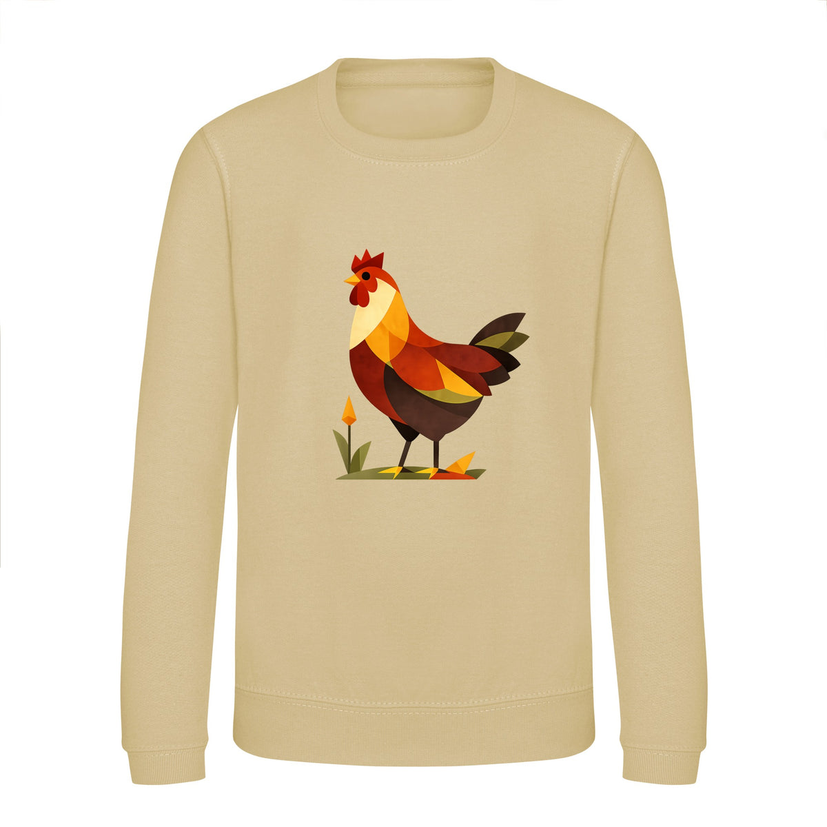 Cockerel at Dawn Kids' Sweatshirt - Prism Kingdom Desert Sand colour variant image