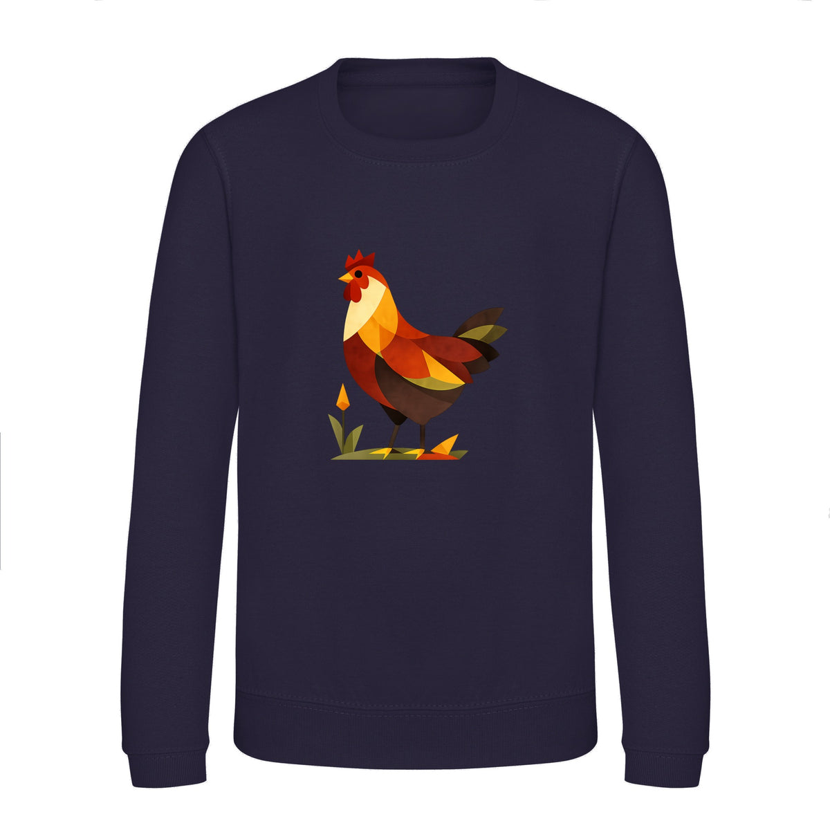 Cockerel at Dawn Kids' Sweatshirt - Prism Kingdom French Navy colour variant image